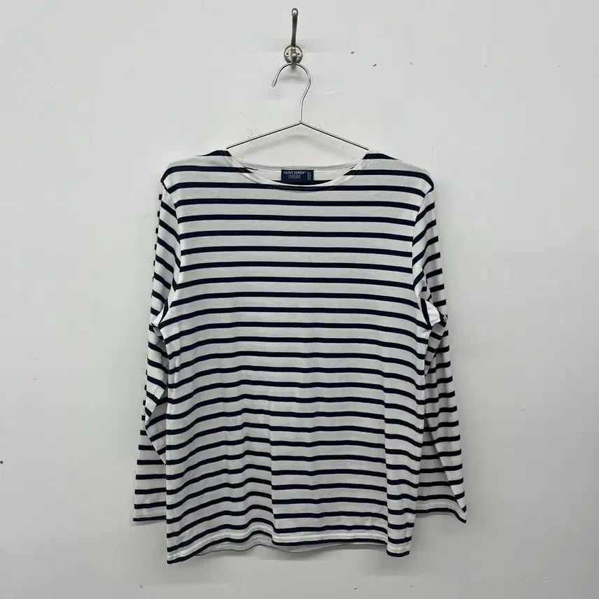 [BUNJANG] Saint James Vintage Border T-Shirt Navy Women's L / 세인트제임스 빈티지 보더티셔츠 네이비 여성L