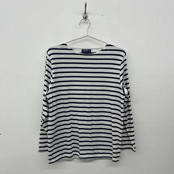 [BUNJANG] Saint James Vintage Border T-Shirt Navy Women's L / 세인트제임스 빈티지 보더티셔츠 네이비 여성L