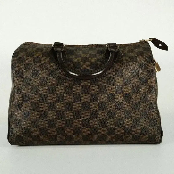 [BUNJANG] Louis Vuitton Speedy 30 Damier Ebene N41531 Canvas Handbag / 루이비통 스피디 30 다미에 에벤 N41531