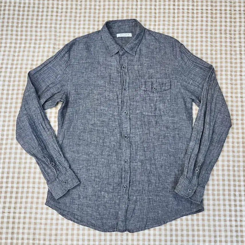 [BUNJANG] Panicale 100% Wool Long Sleeve Shirt Men's 100 / 빠니깔레 마100 긴소매 셔츠 남자100