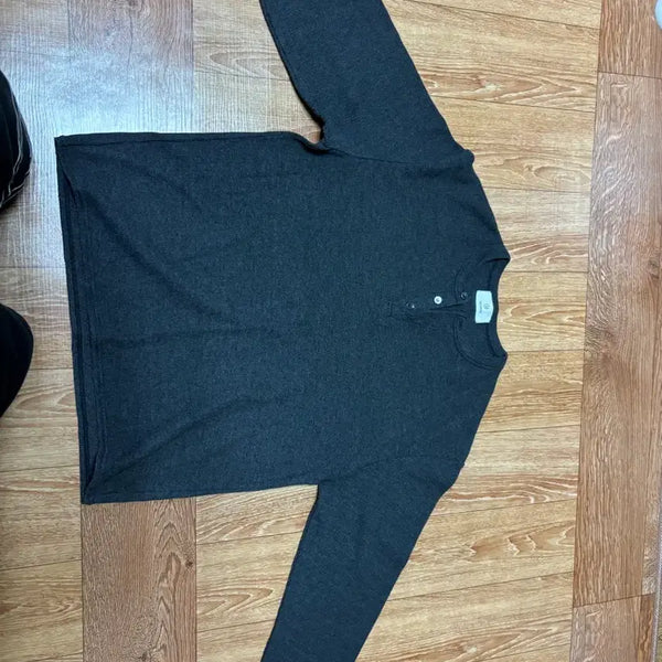 [BUNJANG] Dekkoroso Henry Neck Long Sleeve T-Shirt / 데꼬로소 헨리넥 긴팔 티셔츠 2