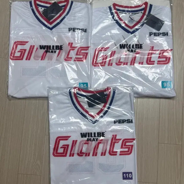 [BUNJANG] Lotte Giants Hockey Jersey Bundle Set (Sizes 95, 95, 110) / 롯데자이언츠 하키티