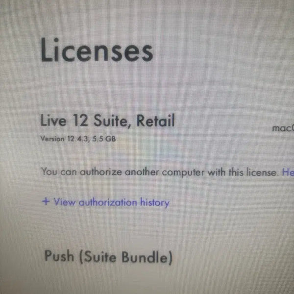 [BUNJANG] Ableton Live 12 Suite License Transfer / 에이블톤라이브 12suite 스윗 판매합니다( 라이센스 양도)