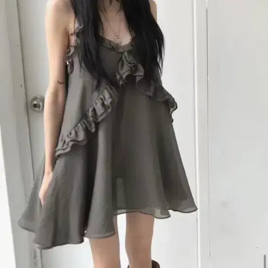 [BUNJANG] Layered Dress (Free Size) / 레이어드 원피스 (free)