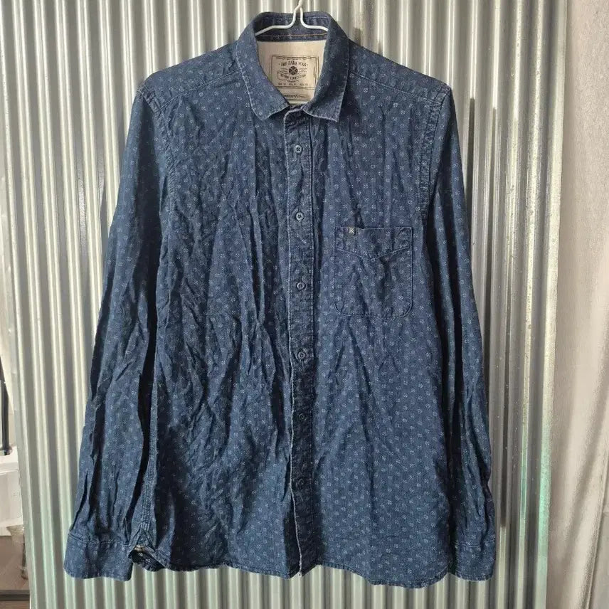 [BUNJANG] Zara Man Navy Pattern Shirt M / M 자라 맨 셔츠 네이비 패턴