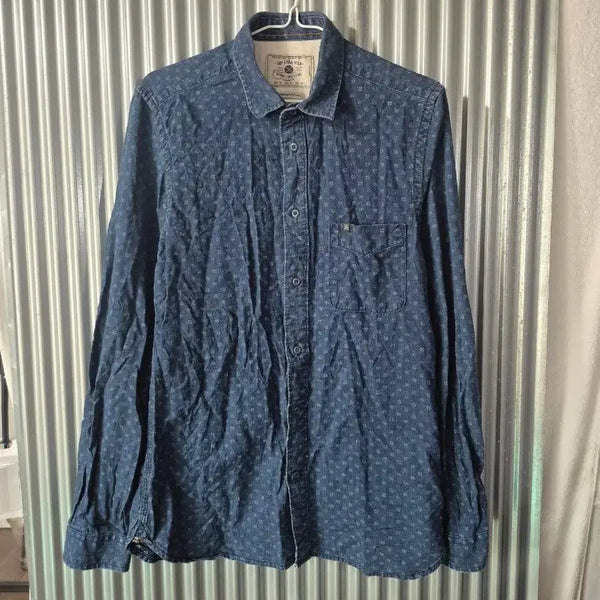 [BUNJANG] Zara Man Navy Pattern Shirt M / M 자라 맨 셔츠 네이비 패턴