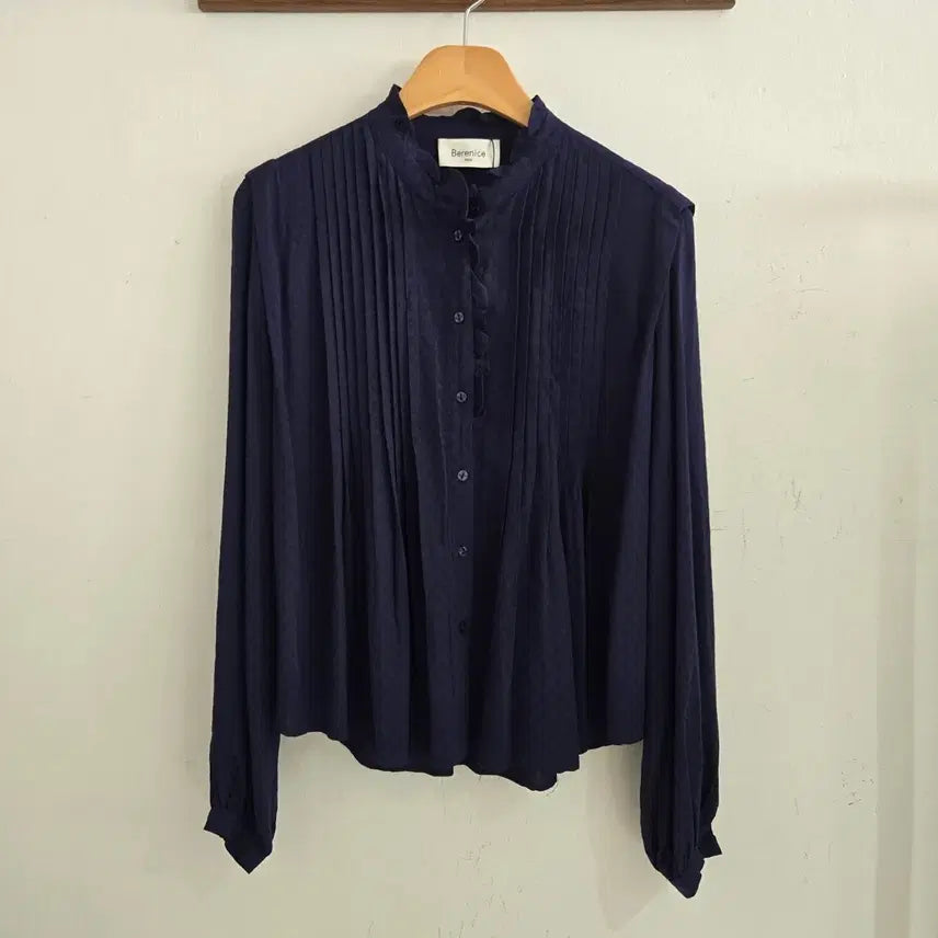 [BUNJANG] Bernis Rayon 100 Blouse Navy / 베르니스 블라우스