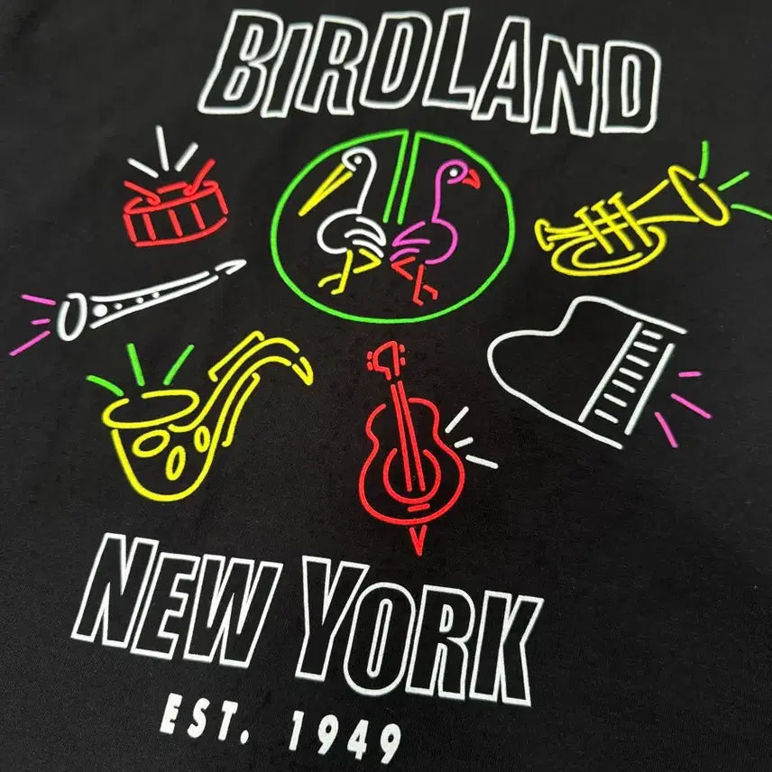 [BUNJANG] Birdland New York Jazz Club T-Shirt XL Black / 뉴욕 재즈바 버드랜드 티셔츠 XL