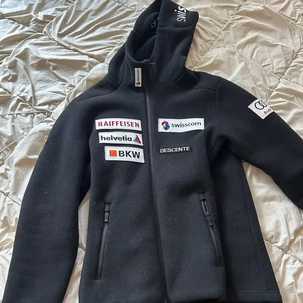 [BUNJANG] Descente Swiss Ski Team Fleece Jacket L (100) / 데상트 스위스 스키팀 후리스 자켓 L(100)