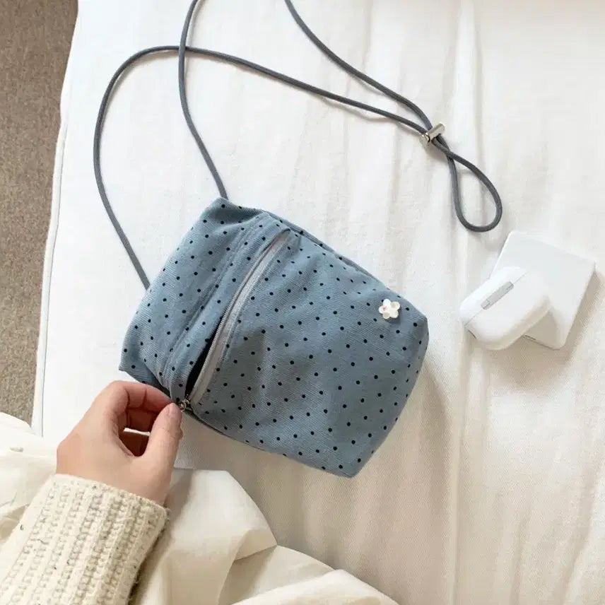 [BUNJANG] CAKE Mini Pocket Bag - Deep Blue Dot / 케이크 mini pocket bag-deep blue dot