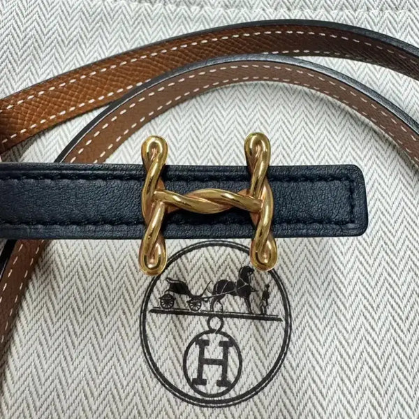 [BUNJANG] Hermes Leather Reversible H Belt 13mm / 에르메스 가죽 리버서블 H 벨트(13mm) 정품