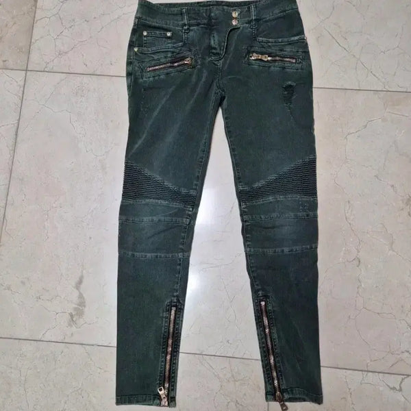[BUNJANG] Balmain Women's Biker Jeans / 발망 여성 진 청바지 허리27