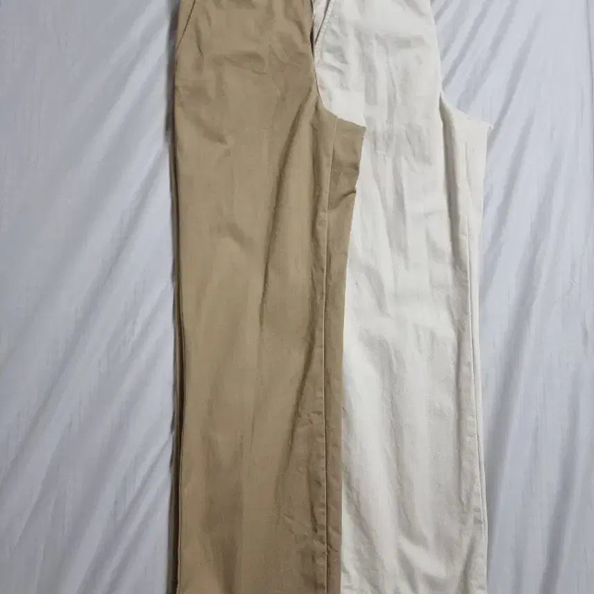[BUNJANG] Musinsa Standard Wide Chino Pants Beige/Cream / 무신사스탠다드 와이드 치노 팬츠 베이지, 크림 26