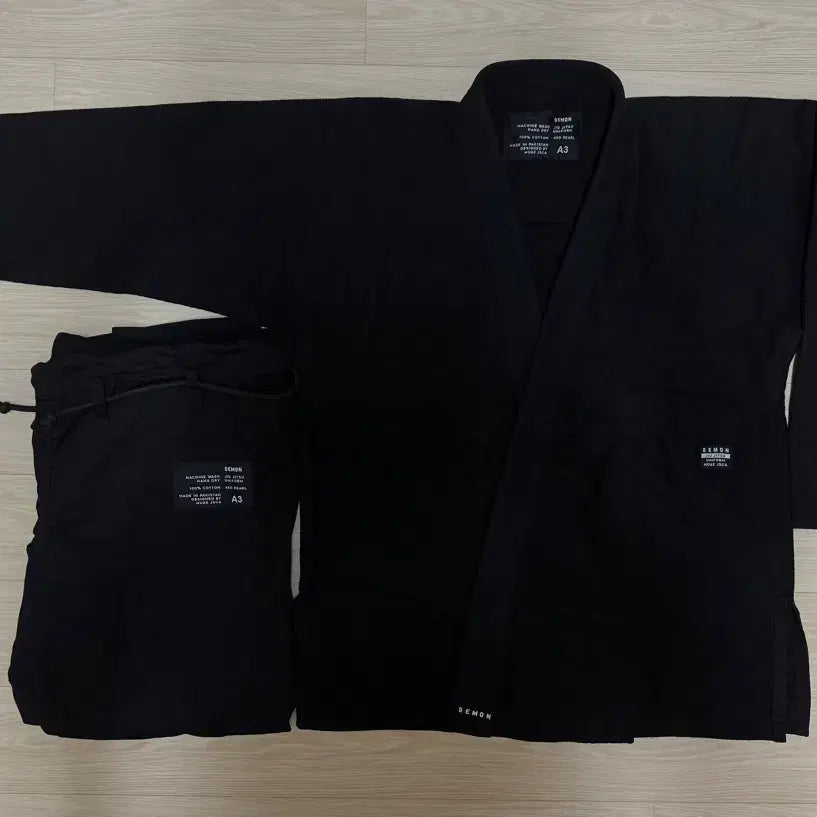 [BUNJANG] Demon Jiu-Jitsu Gi Black A3 / 데몬 주짓수 도복 블랙 A3