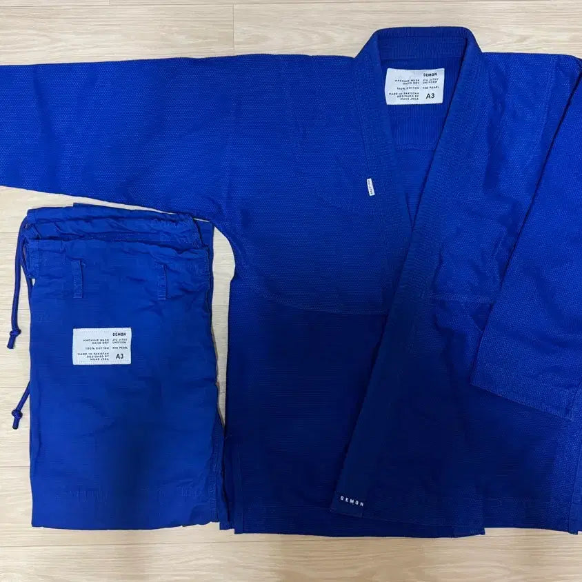[BUNJANG] Demon Jiu-Jitsu Gi Blue A3 / 데몬 주짓수 도복 블루 A3