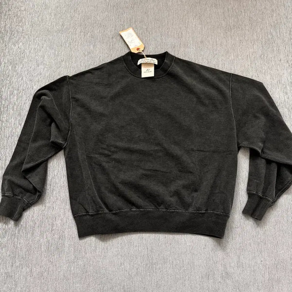 [BUNJANG] REMI RELIEF Garment Dyed Sweatshirt Black / 레미릴리프 가먼트다이 맨투맨 새 상품