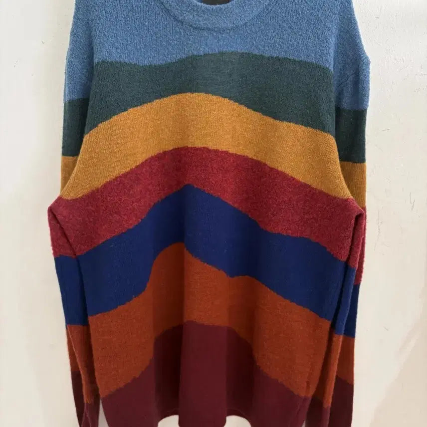 [BUNJANG] Paul Smith Multi-Color Lambswool Blend Knit Sweater XL / 폴스미스 니트