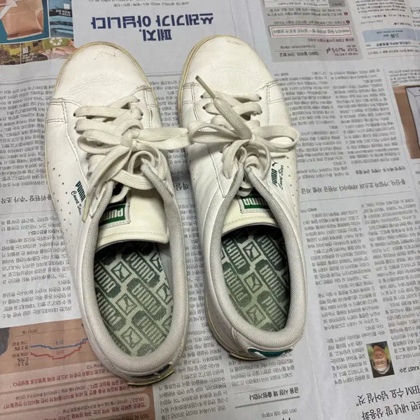 [BUNJANG] Puma White Sneakers Size 280 / 퓨마 화이트 스니커즈 280