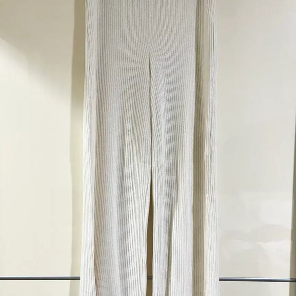 [BUNJANG] Zara Knit Banding Pants Cream L / 자라 니트 밴딩 팬츠 L 크림색 (봄, 여름)