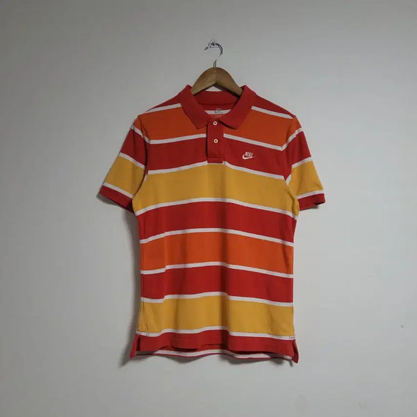 [BUNJANG] Nike Dri-FIT Stripe Short Sleeve Polo T-Shirt (Size 100) / (100) NIKE 나이키 드라이핏 스트라이프 반팔 카라 티셔츠