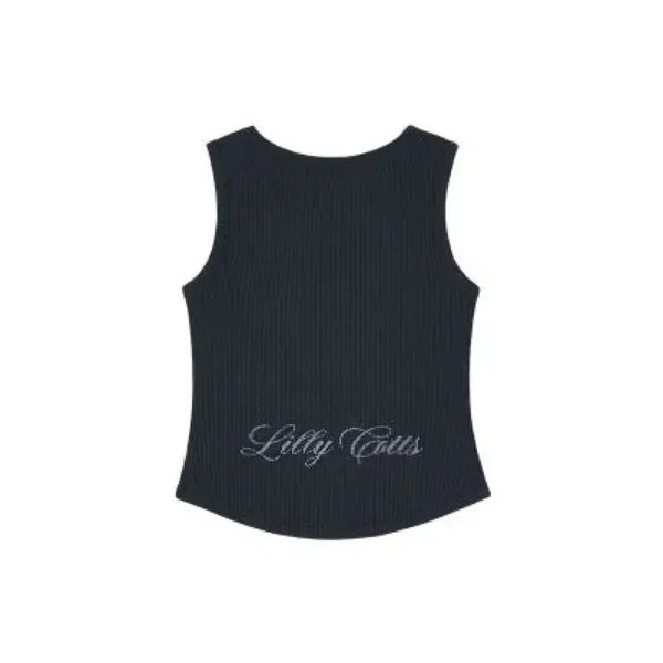 [BUNJANG] Lily Cotton Waffle Sleeveless Top / 릴리코츠 와플 슬리브리스