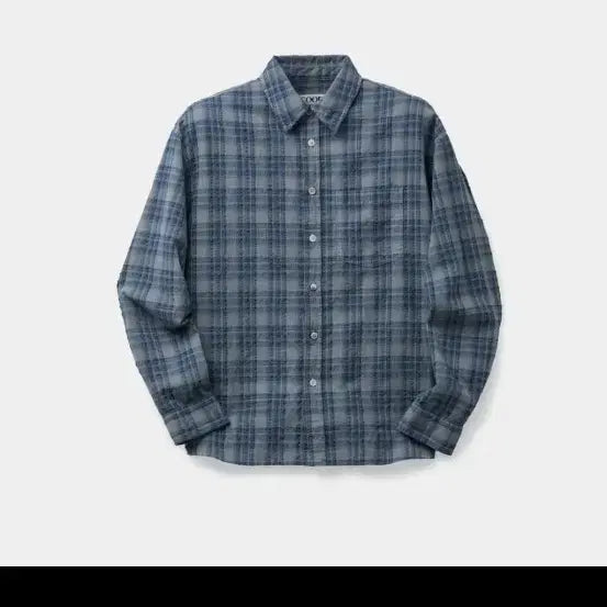 [BUNJANG] COAR Garment Dyed Check Shirt Washed Blue XL / (구매글)쿠어 가먼트 다이드 체크셔츠