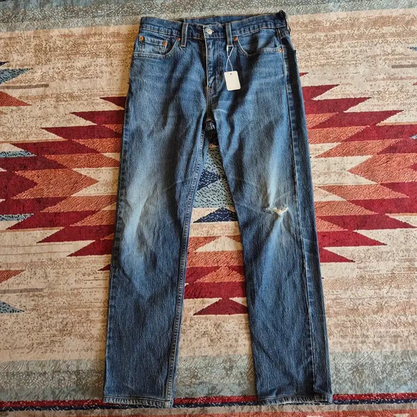 [BUNJANG] Levi's 502 Damaged Denim Pants W30 L32 / 리바이스 502 데미지 데님 팬츠 청바지 W30 L32