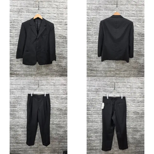 [BUNJANG] Parkland Men's Black Suit Set (Jacket & Pants) - Spring/Summer / 새상품 파크랜드 블랙 정장 세트 (97-85-170) 춘하용