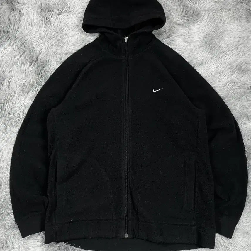 [BUNJANG] Nike Swoosh Original Fleece Hoodie Jacket L / 나이키 스우시 오리지날 플리스 후드 자켓y 6601