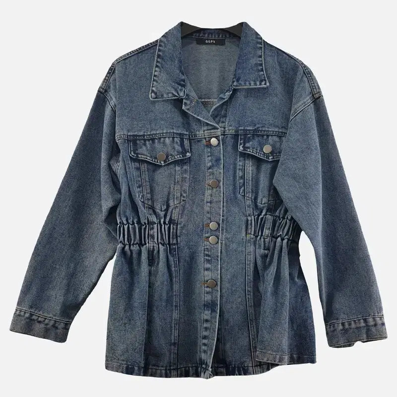 [BUNJANG] GGPX Navy Women's Denim Jacket N9049 / GGPX 네이비 여자 데님 자켓 FREE N9049