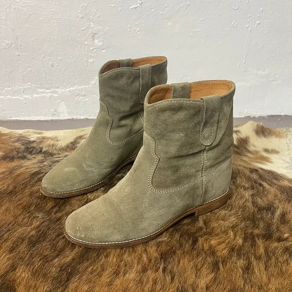 [BUNJANG] Isabel Marant Suede Wedge Heel Boots / [38] 이자벨마랑 스웨이드 웨지힐 부츠 (245)