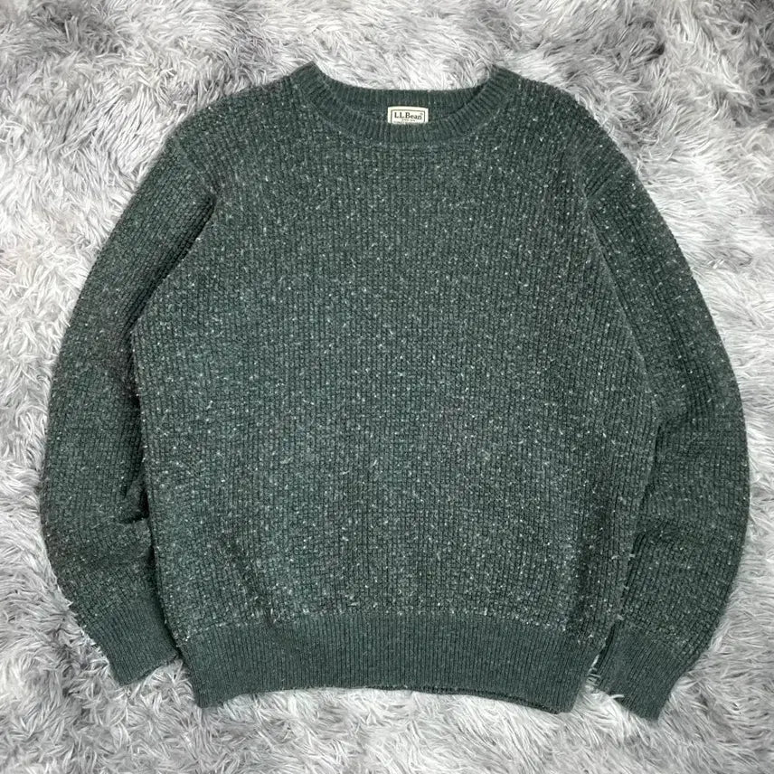 [BUNJANG] LL Bean Lambswool Round Knit L / LL BEAN 엘엘빈 램스울 라운드 니트y 6604