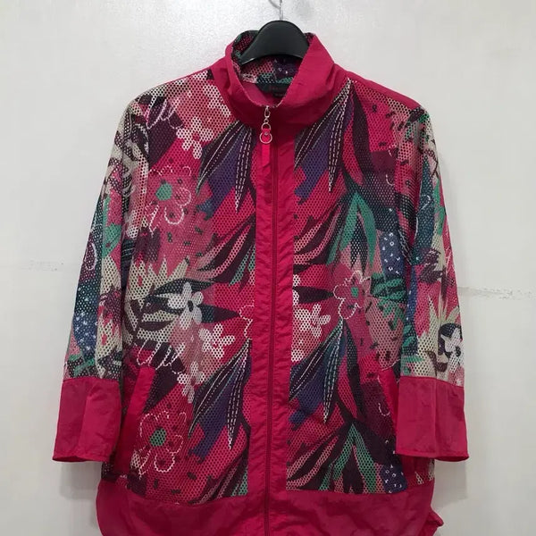 [BUNJANG] Lee Dong Woo Collection Flower Windbreaker Jacket / 이동우 컬렉션 플라워 바람막이 자켓