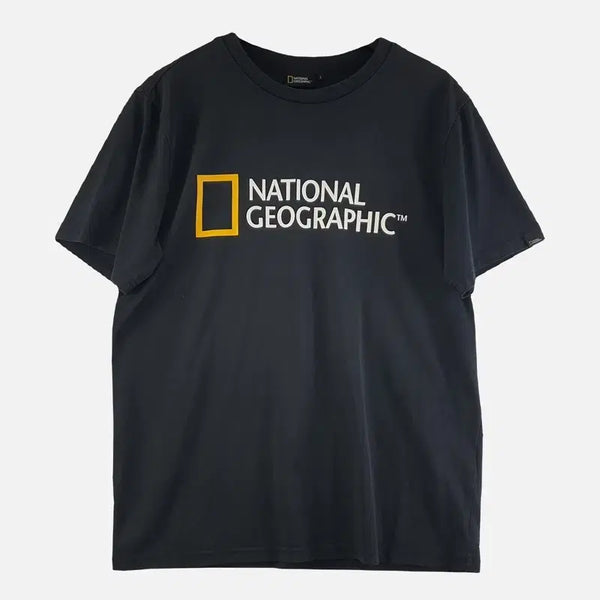 [BUNJANG] National Geographic Black T-Shirt L N9150 / 내셔널지오그래픽 블랙 남자 반팔티 L N9150