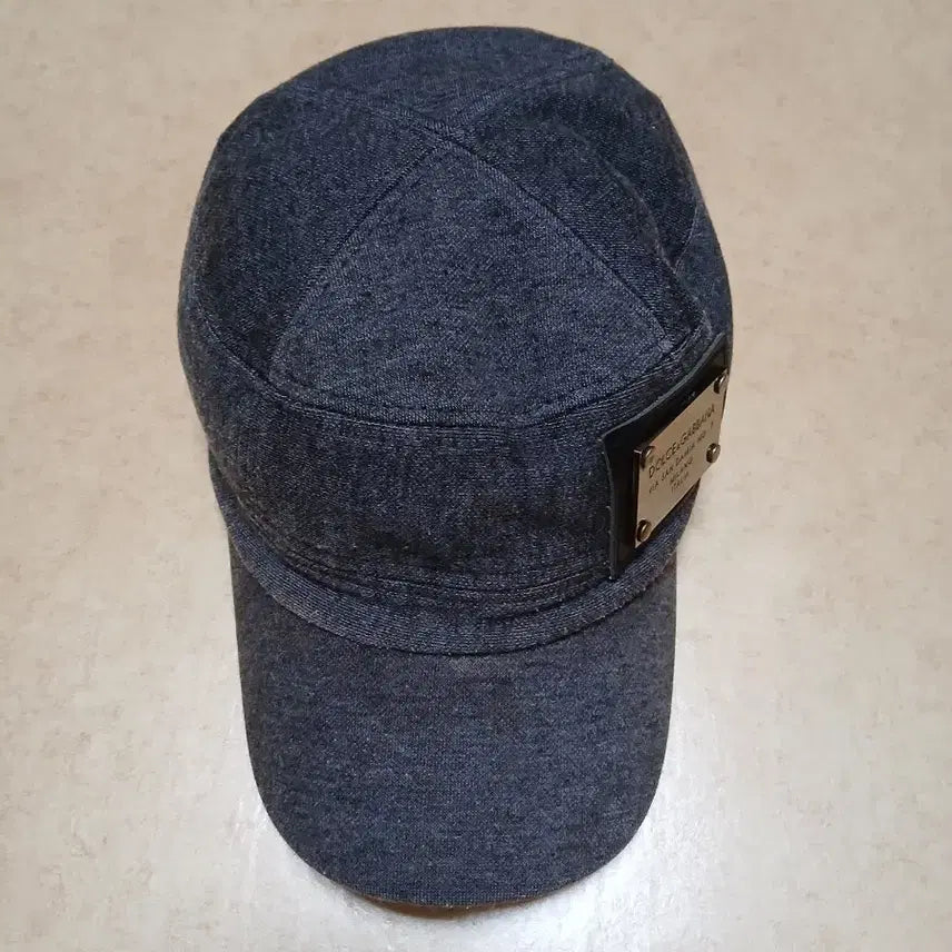 [BUNJANG] Dolce & Gabbana Denim Military Cap Set with Belt / 돌체앤가바나 데님 팬츠 밸트 모자 셋트