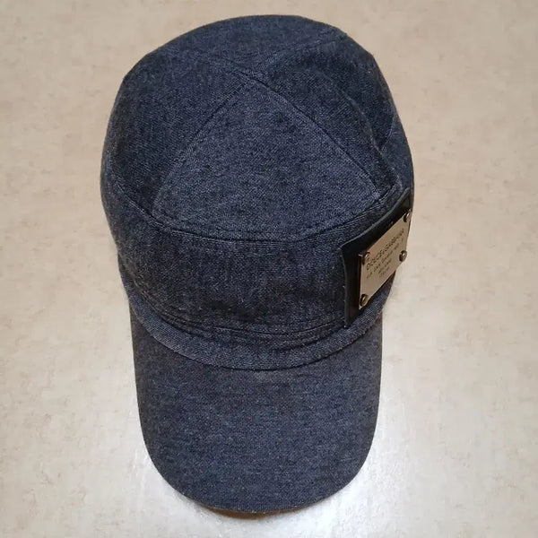 [BUNJANG] Dolce & Gabbana Denim Military Cap Set with Belt / 돌체앤가바나 데님 팬츠 밸트 모자 셋트