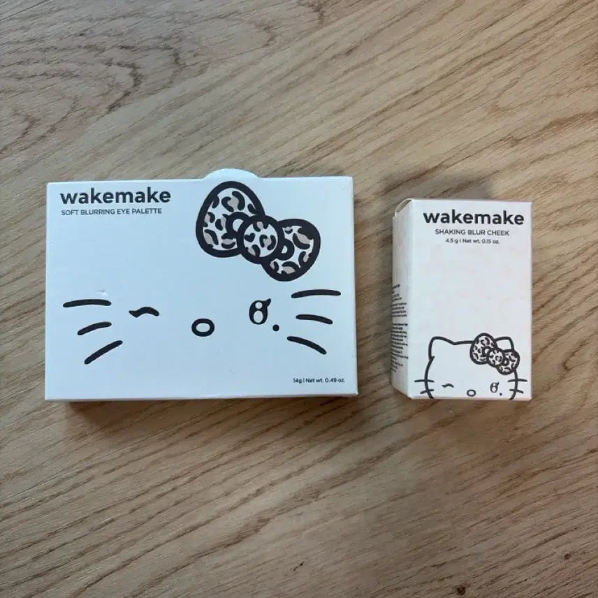 [BUNJANG] WAKEMAKE Gyaru Kitty Shadow Palette + Cream Ginger Blush Bundle Set / 새상품 일괄) 웨이크메이크 갸루키티 섀도우 팔레트 + 치크 크림진저