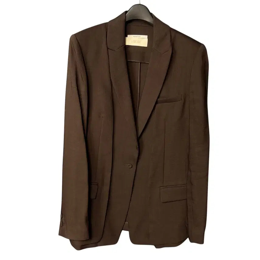 [BUNJANG] Le Beige Women's Brown Blazer Jacket / 90 르베이지 여성 브라운 블레이저 자켓