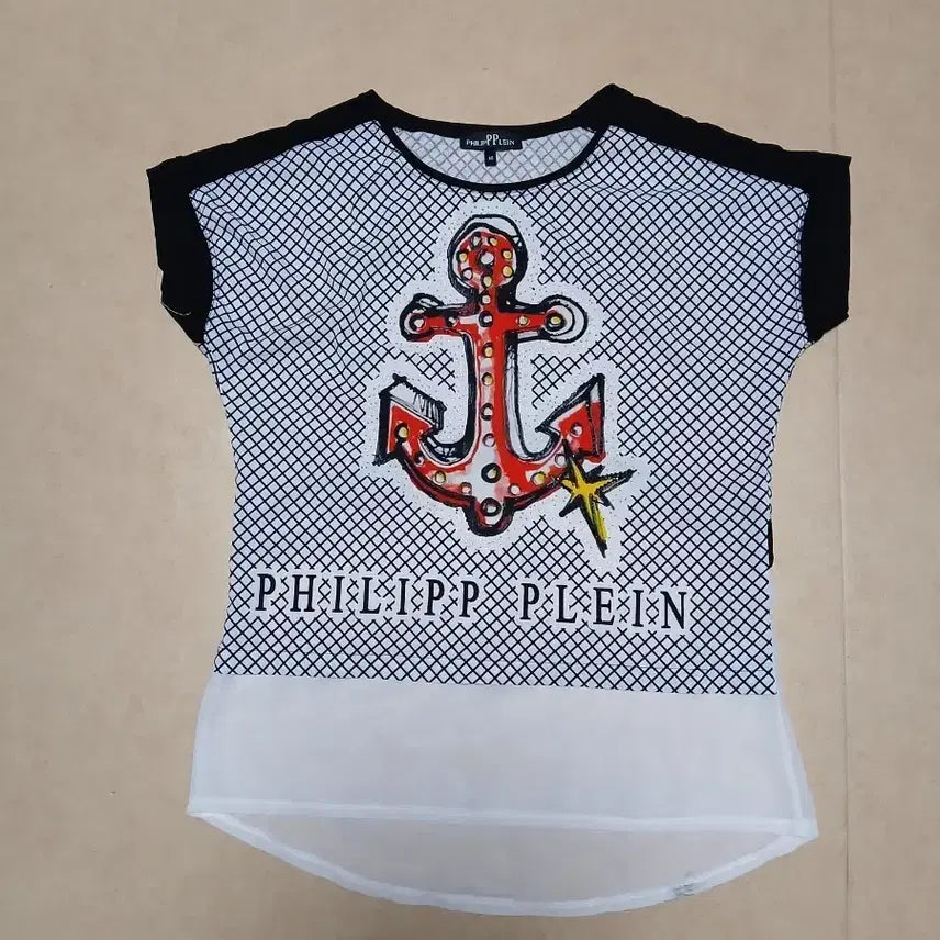 [BUNJANG] Philipp Plein Anchor Print Short Sleeve T-Shirt / 필립플레인 앵커 프린팅 반팔 티셔츠