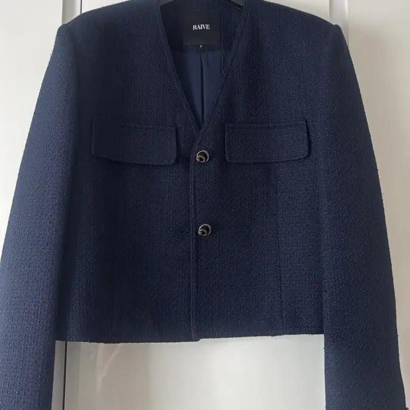 [BUNJANG] RAVE Navy Tweed Jacket / 레이브 남색 트위드자켓 팔아요