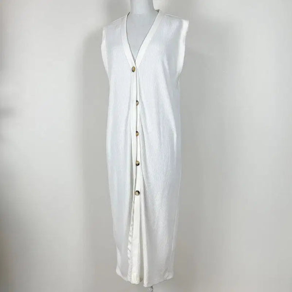 [BUNJANG] Zara Long Knit Cardigan Vest / 자라/롱 가디건 조끼 베스트 여L/라덴