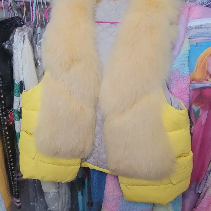 [BUNJANG] Imported Fur Vest / 풍성 퍼 베스트 수입.