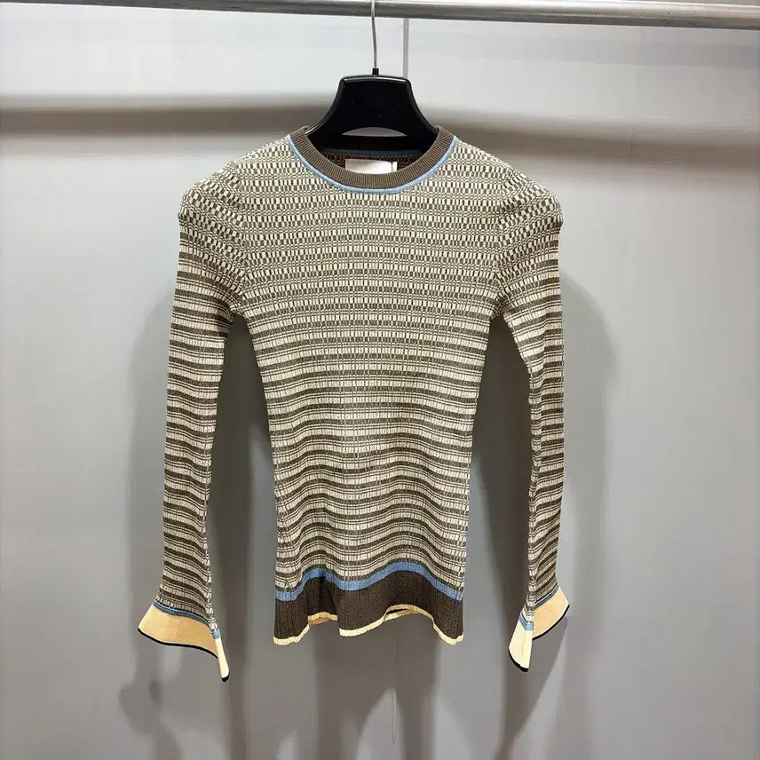 [BUNJANG] MERLETTE Women's Khaki Multi Joudy Knit / (정품/새상품) MERLETTE 메를렛 여성 카키 멀티 주드 니트