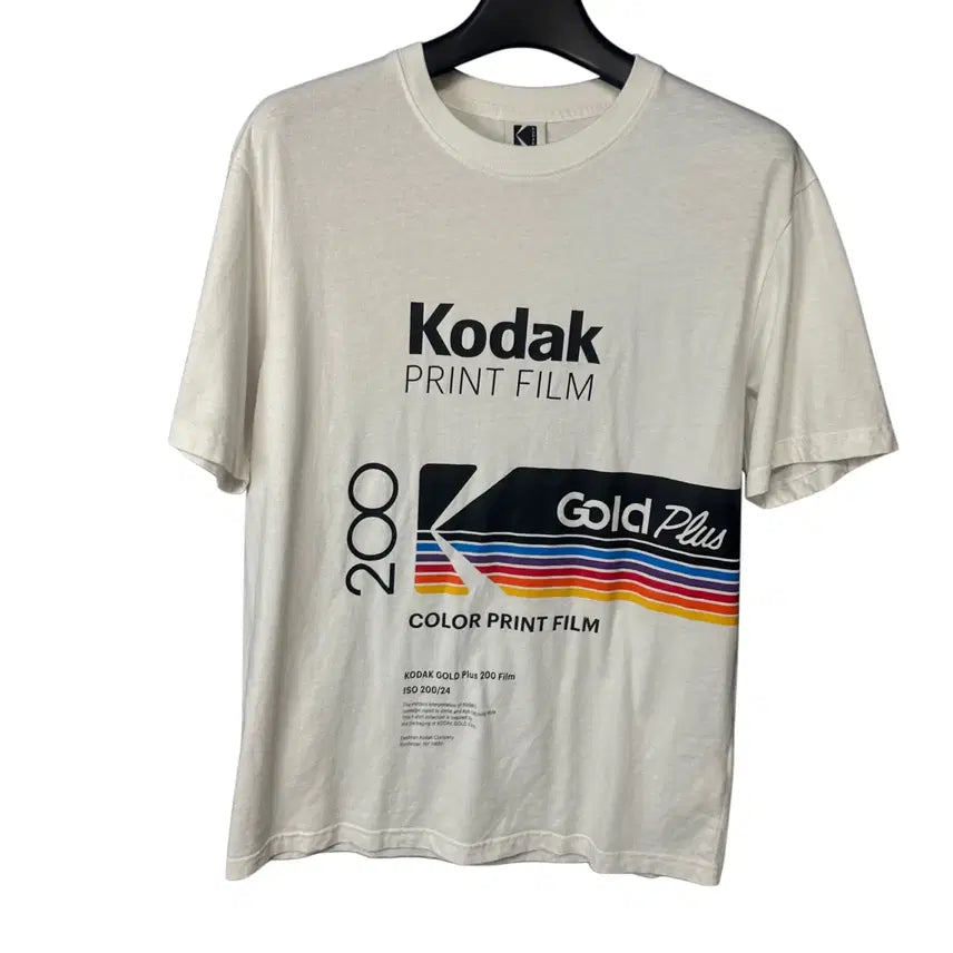 [BUNJANG] Kodak Printing White Short-Sleeve T-Shirt / M 코닥 프린팅 화이트 반팔 티셔츠