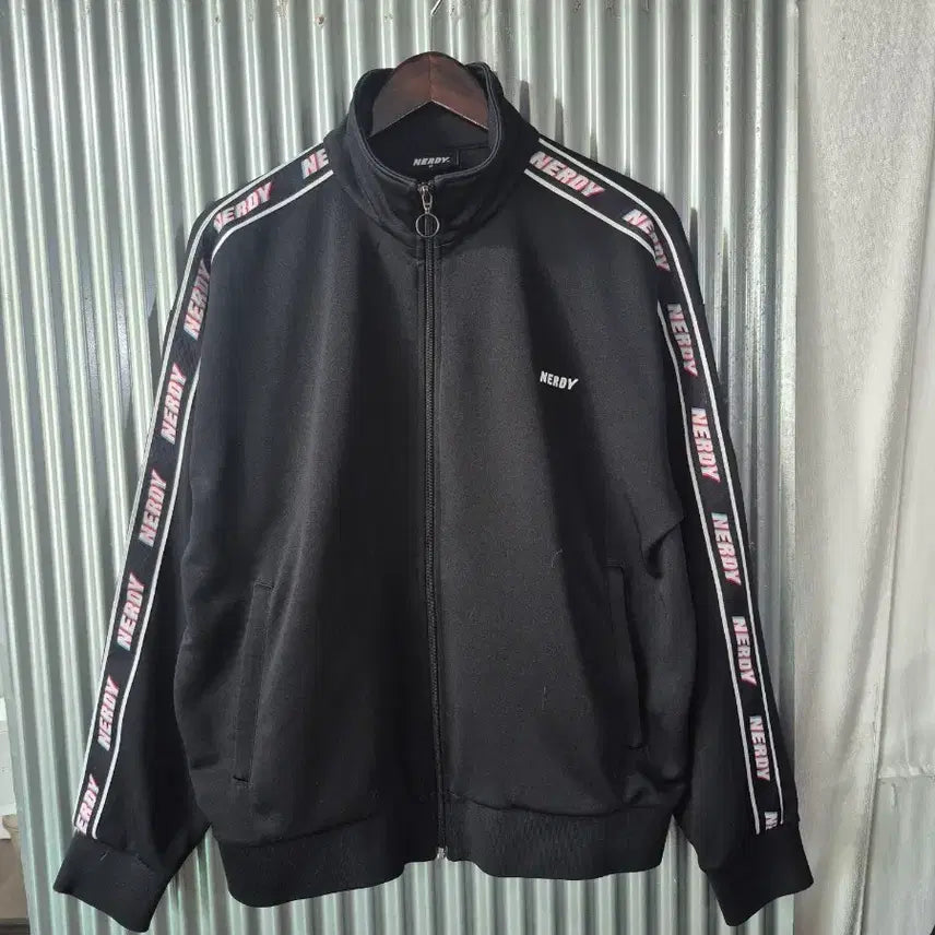 [BUNJANG] NERDY Track Top Black M / M 널디 트랙탑 검정색
