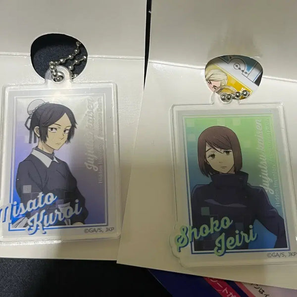 [BUNJANG] Jujutsu Kaisen Kuroi Shoko Daiso Acrylic Keyring / 주술회전 쿠로이, 쇼코 일본 다이소 아크릴 키링