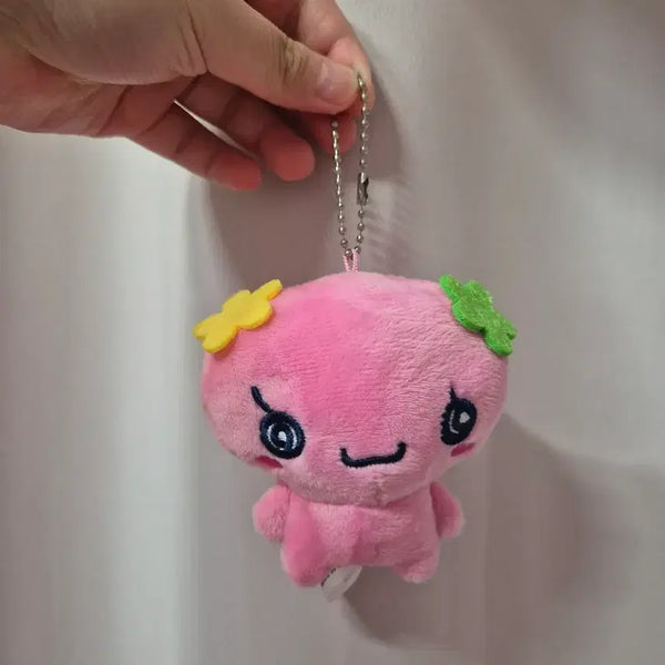 [BUNJANG] Tamagotchi Flowerchi Plush Keychain / 다마고치 플라워치 인형 키링