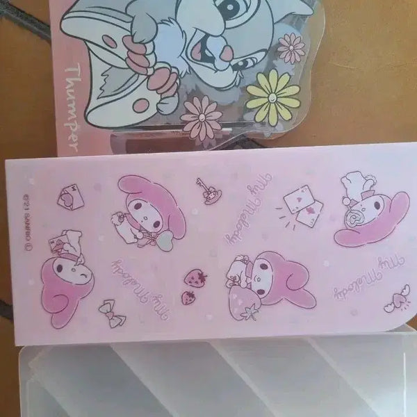 [BUNJANG] Sanrio My Melody Pencil Case & Bumper Sticker Set / 산리오 마이멜로디 필통 + 범퍼 스티커