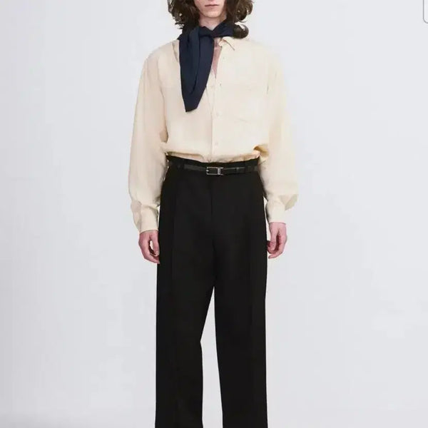 [BUNJANG] RECTO 26SS Double Pleated Suit Pants Black M / 렉토 26SS 더블 플리티드 수트 팬츠 블랙 m