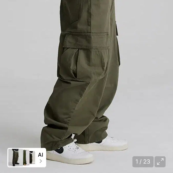 [BUNJANG] BSRabbit Cargo Loose Fit Cotton Pants XL / 비에스래빗 카고 루즈핏 코튼 팬츠 XL
